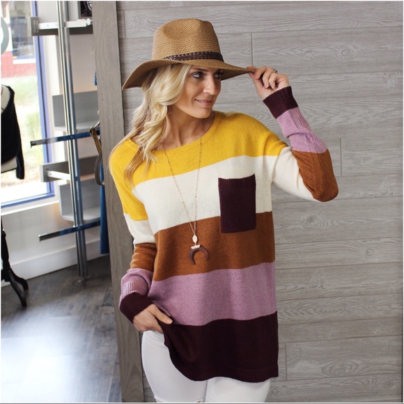 Infinity Raine Tops - ✨LAST ONE✨Mustard, Plum and Camel Sweater Tunic